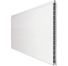 Kunststoffpaneel für Wand und Decke mit Hohlkammerprofil, glatte weiße Oberfläche.