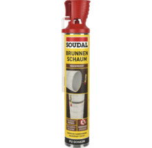 Mousse pour puits Soudal, mousse PU étanche avec applicateur Genius Gun pour anneaux de puits.