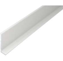 Profilé d angle blanc en plastique en forme de L.