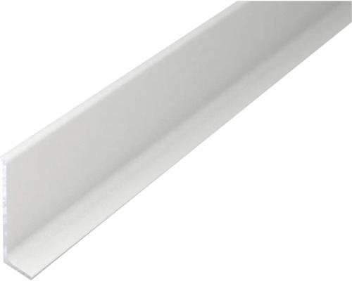 Profilé d angle blanc en plastique en forme de L.