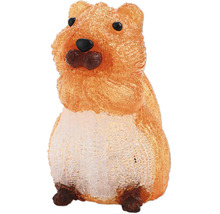 Figurine décorative LED écureuil en acrylique, décoration de Noël pour l'intérieur et l'extérieur.