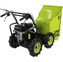 Mini-dumper à essence Zipper avec traction intégrale et fonction de basculement mécanique pour le transport de matériaux.