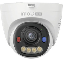 Caméra de surveillance Imou avec technologie AI-ISP et éclairage intégré.