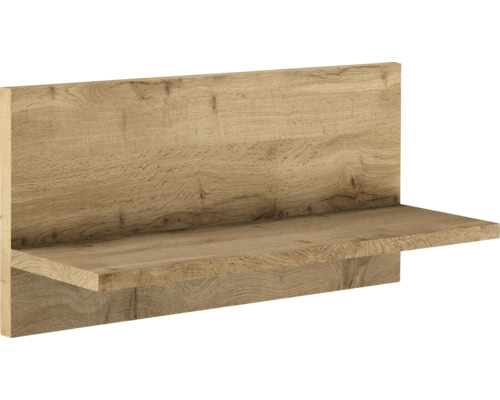 Etagère murale décor bois avec veinage apparent.