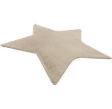 Tapis en forme d'étoile en peluche douce.