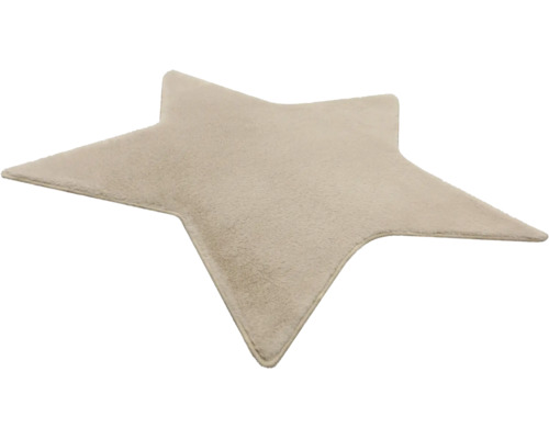 Tapis en forme d'étoile en peluche douce.