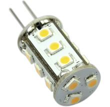 Ampoule LED avec culot G4 et plusieurs diodes LED SMD.