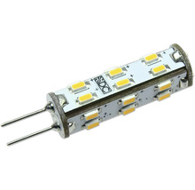 Ampoule LED avec culot G4 et deux broches.