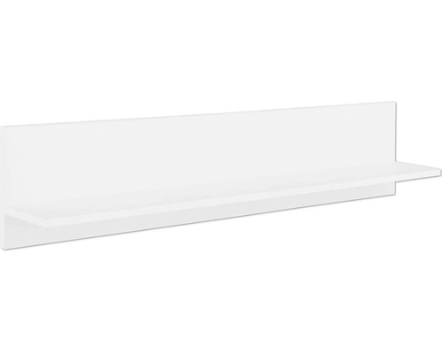 Étagère murale blanche en bois.