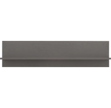 Étagère murale pour photos en anthracite avec structure en bois.