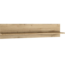 Étagère murale aspect bois avec panneau arrière