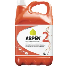 Oranger 5 Liter Kanister Aspen 2 Alkylatbenzin für Zweitaktmotoren.