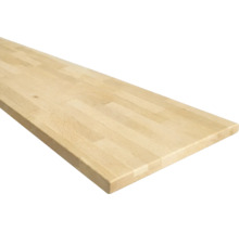 Panneau en bois lamellé-collé en hêtre avec lamelles aboutées.