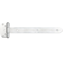 Penture en acier galvanisé pour portes et portails avec trous pré-percés.