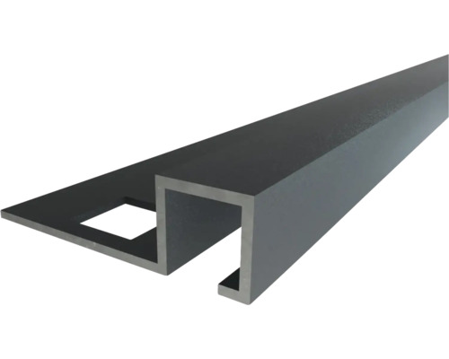 Profilé de finition en aluminium pour carrelage et revêtements de sol avec aile de fixation perforée