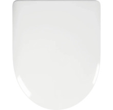 Abattant de toilettes en forme de D, blanc