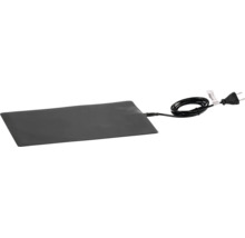Tapis chauffant avec câble d'alimentation et fiche.