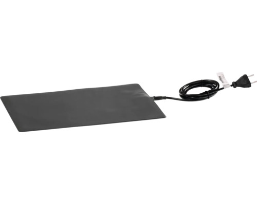Tapis chauffant avec câble d'alimentation et fiche.