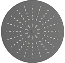 Pomme de douche de tête ronde avec de nombreuses buses d'eau disposées de manière radiale.