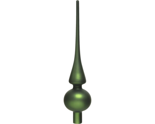 Cimier de sapin de Noël en verre vert mat