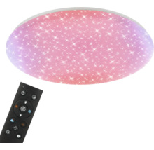 LED Deckenleuchte dimmbar 40W 4200 lm einstellbares weiß Ø 56 cm AuraGlow Farb-Effekt, Sternendekor, Memoryfunktion, inkl Fernbedienung