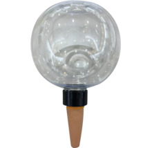 Bewässerungskugel aus Glas mit Tonkegel zur automatischen Pflanzenbewässerung.