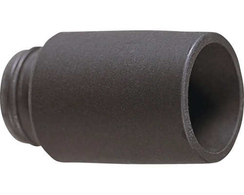 Mamelon à souder en acier pour raccords de tuyauterie, cylindrique, noir.