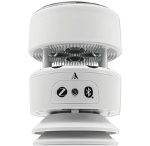 Station météo intelligente avec symboles pour Zigbee et Bluetooth et un repère nord.