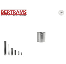 Logo Bertrams, aluminié à chaud, tuyau de poêle en tôle d acier en différentes longueurs.