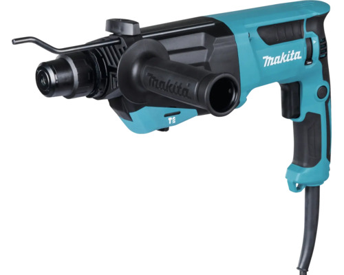 Marteau perforateur Makita avec poignée latérale et butée de profondeur.