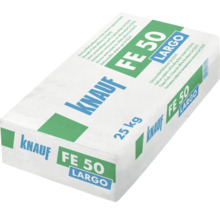 Chape fluide à base de sulfate de calcium Knauf FE 50 Largo, sac de 25 kilogrammes.
