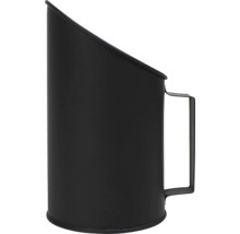 Seau à charbon noir en métal avec poignée latérale