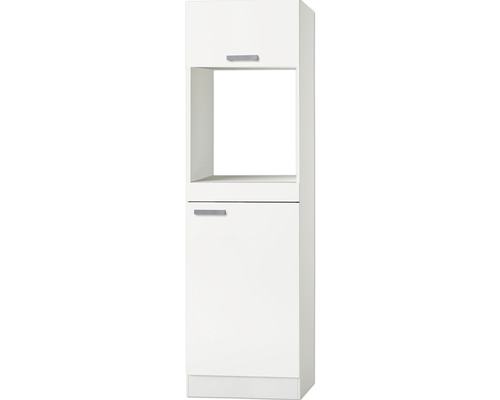 Backofen/Kühlumbauschrank für 88er Einbaukühlschrank Optifit Oslo214 BxTxH 60 x 57,1 x 206,8 cm Frontfarbe weiß matt Korpusfarbe weiß