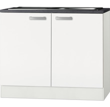 Spülenunterschrank mit zwei Türen und Arbeitsplatte