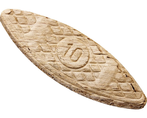 Lamelle de bois taille 10 avec surface structurée.