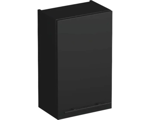 Armoire suspendue Jungborn QUARANTA L x H x P 35 x 58 x 23 cm, à droite, façade noire mate