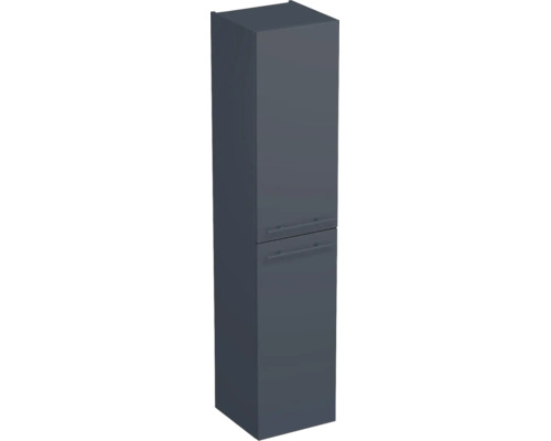 Armoire haute Jungborn QUARANTA L x H x P 35 x 160 x 35 cm, façade bleue mate