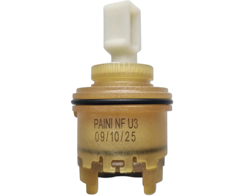 Cartouche PAINI NF U3 pour robinetterie en plastique avec joint d'étanchéité.