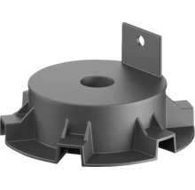 Adaptateur pour plot de terrasse en plastique pour sous-constructions.