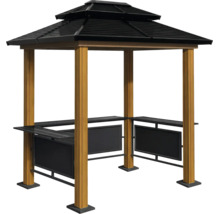 Pavillon Sojag BBQ Maui 2,49 x 1,58 m bois noir