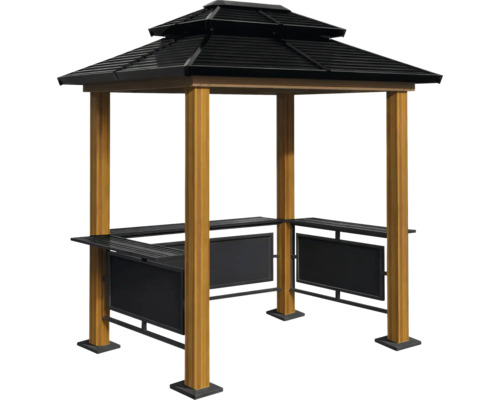 Pavillon Sojag BBQ Maui 2,49 x 1,58 m bois noir
