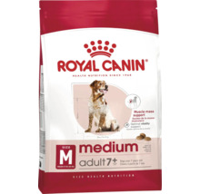 Croquettes pour chiens Royal Canin Medium Adult 7 plus pour chiens de taille moyenne à partir de 7 ans, 11 à 25 kilogrammes.