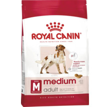 Royal Canin Medium Adult croquettes pour chiens de plus de 12 mois de 11 à 25 kilogrammes pour le soutien de la masse musculaire et de la santé.