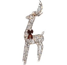 Objet lumineux LED cerf Lafiora H 197 cm + câble d'alimentation de 5 m 200 LED couleur d'éclairage blanc chaud avec minuterie de 6 heures IP44