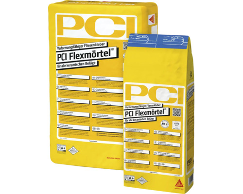 PCI Flexmörtel® verformungsfähiger Fliesenkleber für alle keramischen Beläge grau C2TE-S1 25 kg