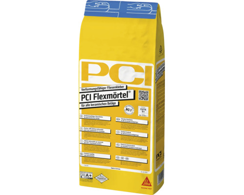 PCI Flexmörtel® verformungsfähiger Fliesenkleber für alle keramischen Beläge grau C2TE-S1 5 kg