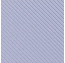 Dalle de sol carrée avec motif à rainures diagonales et surface structurée.