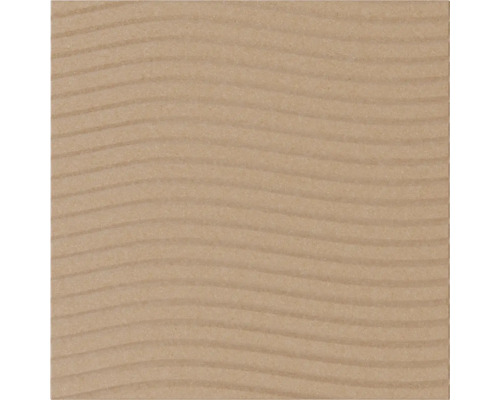 Carreau carré avec une structure horizontale ondulée à l'aspect de dunes de sable.