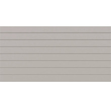Carreau de mur rectangulaire avec une structure à lamelles linéaires horizontales.
