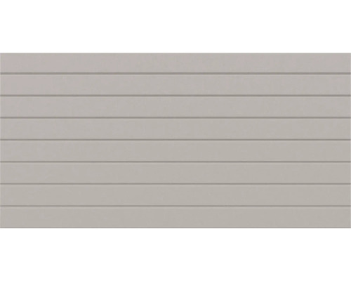 Carreau de mur rectangulaire avec une structure à lamelles linéaires horizontales.